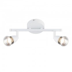 Amalfi - Gloss White 2 Light Bar Spotlights