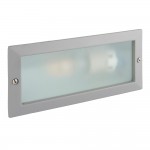 Eco - Textured Grey & Frosted Glass Brick Light