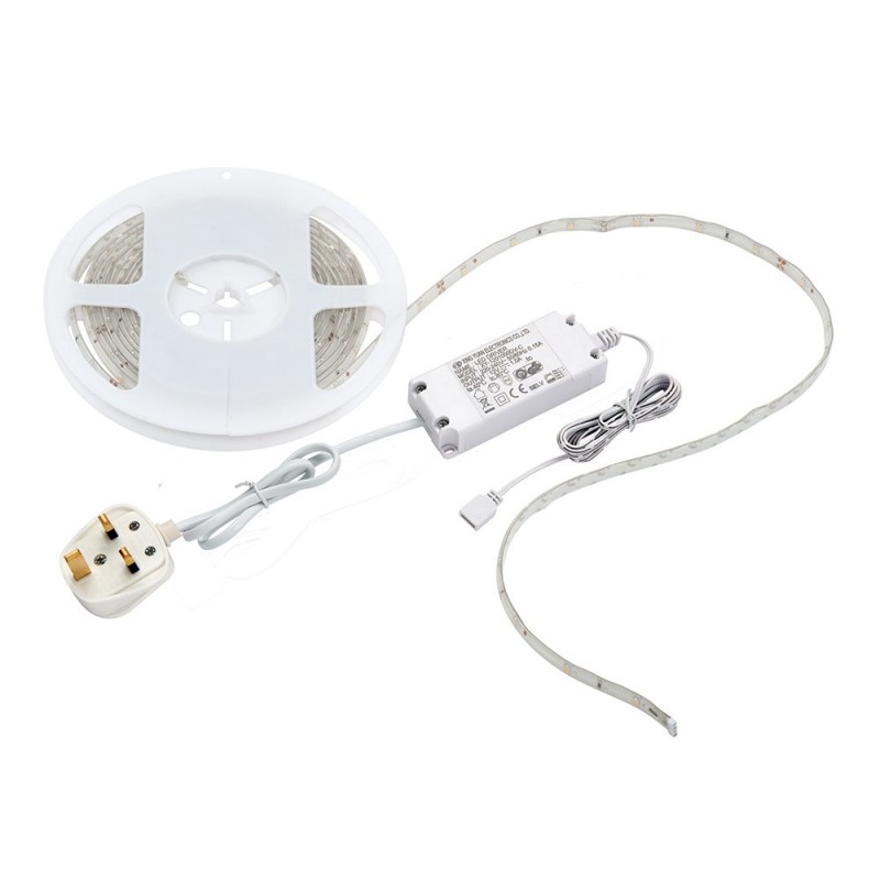 Saxby-52306 - Flexline - LED Daylight White Strip Lighting Kit 5m 12W