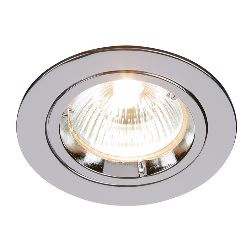 Saxby-52329 - Cast Fixed - Chrome Recessed Downlight