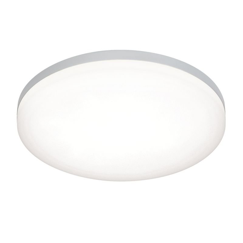 Saxby-54479 - Noble - LED Slim Opal & Silver Flush