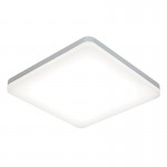 Noble - LED Slim Opal & Silver Square Flush Noble - LED Slim Opal & Silver Square Flush