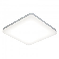 Noble - LED Slim Opal & Silver Square Flush