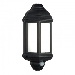 Halbury - LED Black Half Lantern Sensor Wall Lamp