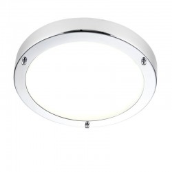Portico - LED Polished Chrome & Frosted Glass Flush