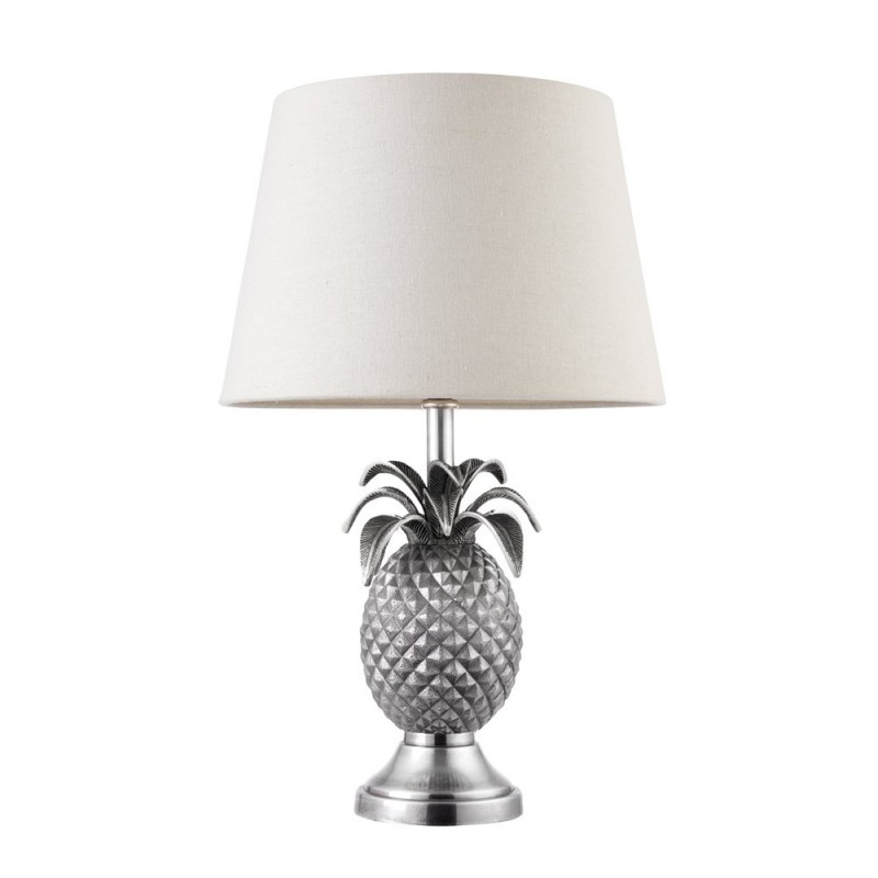 Table & Floor Lamp - Pineapple - Silver Pineapple Table Lamp - Only Base Endon-EH-PINEAPPLE-TL - Pineapple - Silver Pineapple Table Lamp - Only Base