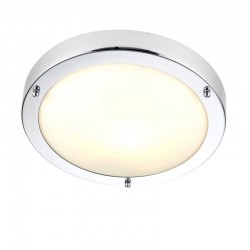 Portico - Bathroom Polished Chrome & Frosted Glass Flush Portico - Bathroom Polished Chrome & Frosted Glass Flush