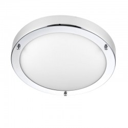 Portico - Bathroom Polished Chrome & Frosted Glass Flush Portico - Bathroom Polished Chrome & Frosted Glass Flush