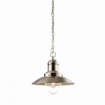 Mendip - Satin Nickel Pendant with Clear Glass Mendip - Satin Nickel Pendant with Clear Glass
