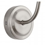 Mendip - Satin Nickel Wall Lamp with Clear Glass