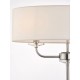 Endon-60803 - Nixon - Vintage White & Nickel with Crystal 2 Light Floor Lamp