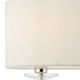Endon-60804 - Nixon - Vintage White & Nickel with Crystal 2 Light Table Lamp