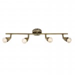 Amalfi - Antique Brass 4 Light Bar Spotlights Amalfi - Antique Brass 4 Light Bar Spotlights