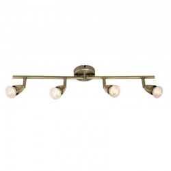 Amalfi - Antique Brass 4 Light Bar Spotlights
