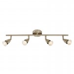 Amalfi - Satin Nickel 4 Light Bar Spotlights Amalfi - Satin Nickel 4 Light Bar Spotlights