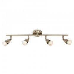 Amalfi - Satin Nickel 4 Light Bar Spotlights Amalfi - Satin Nickel 4 Light Bar Spotlights