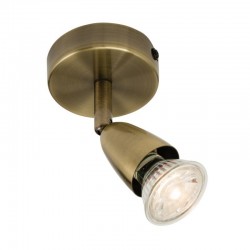 Amalfi - Antique Brass Single Spotlight