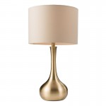 Piccadilly - Brass Touch Table Lamp with Taupe Shade Piccadilly - Brass Touch Table Lamp with Taupe Shade