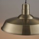 Ceiling Lights - Moore - Antique Brass Metal Single Hanging Pendant Endon-61283 - Moore - Antique Brass Metal Single Hanging Pendant