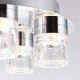 Endon-61358 - Imperial - Bathroom Chrome with Glass 5 Light Ceiling Lamp
