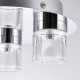 Bathroom Lights - Imperial - Bathroom Chrome with Glass 3 Light Ceiling Lamp Endon-61359 - Imperial - Bathroom Chrome with Glass 3 Light Ceiling Lamp