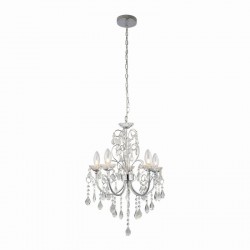 Tabitha - Bathroom Chrome 5 Light Centre Fitting with Crystal Tabitha - Bathroom Chrome 5 Light Centre Fitting with Crystal