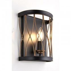 Heston - Black & Rustic Bronze Wall Lamp Heston - Black & Rustic Bronze Wall Lamp