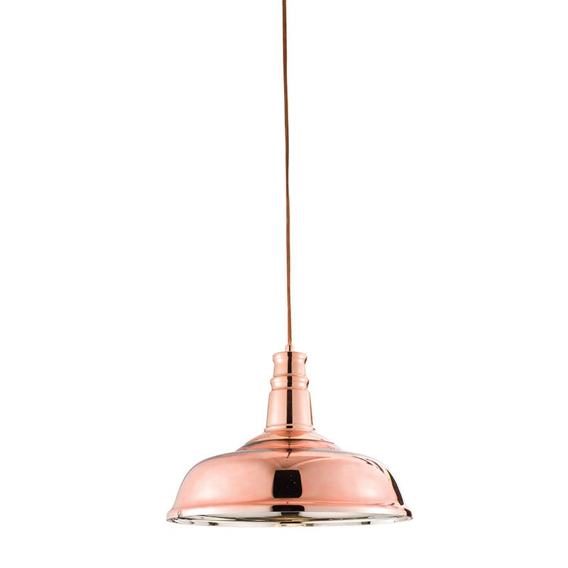 Ceiling Lights - Jackman - Polished Copper Single Pendant Endon-61705 - Jackman - Polished Copper Single Pendant