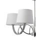 Ceiling Lights - Macy - White Shade & Polished Chrome 6 light Centre Fitting Endon-61709 - Macy - White Shade & Polished Chrome 6 light Centre Fitting