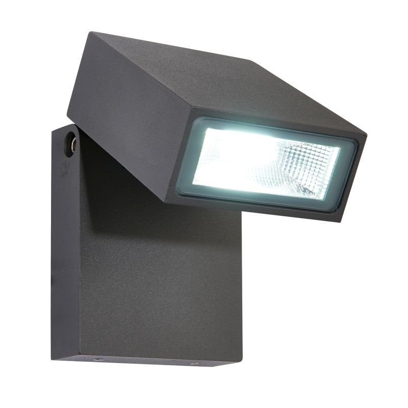 Saxby-67685 - Morti - LED Textured Anthracite Grey Wall Lamp