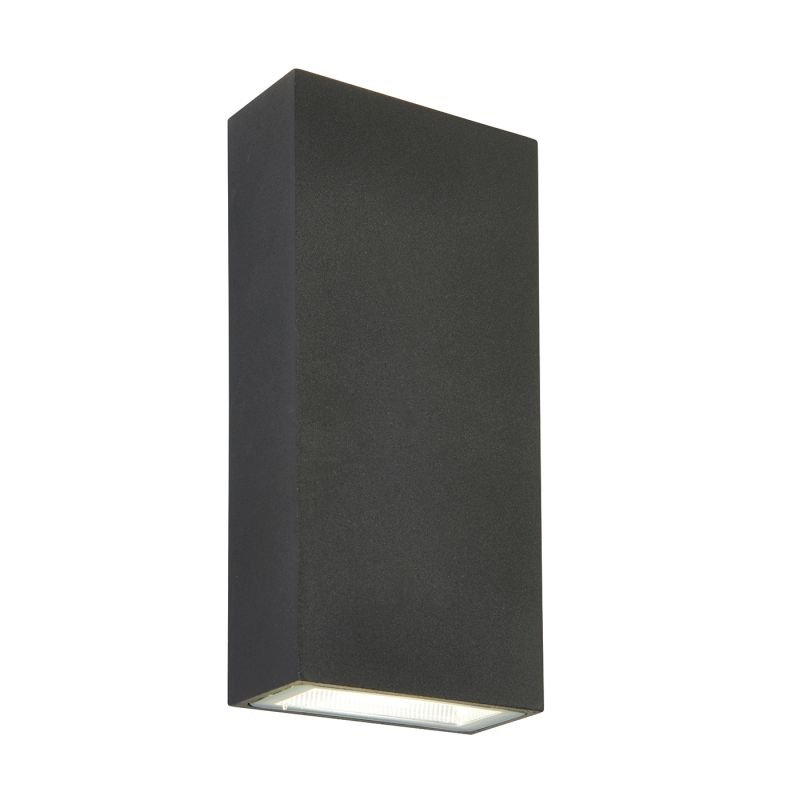 Saxby-67687 - Morti - LED Textured Anthracite Up&Down Wall Lamp
