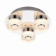 Bathroom Lights - Rita - LED Polished Chrome with Frosted 3 Light Ceiling Lamp Endon-68911 - Rita - LED Polished Chrome with Frosted 3 Light Ceiling Lamp