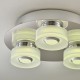 Bathroom Lights - Rita - LED Polished Chrome with Frosted 3 Light Ceiling Lamp Endon-68911 - Rita - LED Polished Chrome with Frosted 3 Light Ceiling Lamp