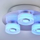 Bathroom Lights - Rita - LED Polished Chrome with Frosted 3 Light Ceiling Lamp Endon-68911 - Rita - LED Polished Chrome with Frosted 3 Light Ceiling Lamp