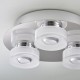 Bathroom Lights - Rita - LED Polished Chrome with Frosted 3 Light Ceiling Lamp Endon-68911 - Rita - LED Polished Chrome with Frosted 3 Light Ceiling Lamp