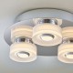 Bathroom Lights - Rita - LED Polished Chrome with Frosted 3 Light Ceiling Lamp Endon-68911 - Rita - LED Polished Chrome with Frosted 3 Light Ceiling Lamp