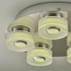 Bathroom Lights - Rita - LED Polished Chrome with Frosted 5 Light Ceiling Lamp Endon-68913 - Rita - LED Polished Chrome with Frosted 5 Light Ceiling Lamp