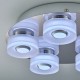 Bathroom Lights - Rita - LED Polished Chrome with Frosted 5 Light Ceiling Lamp Endon-68913 - Rita - LED Polished Chrome with Frosted 5 Light Ceiling Lamp