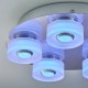 Bathroom Lights - Rita - LED Polished Chrome with Frosted 5 Light Ceiling Lamp Endon-68913 - Rita - LED Polished Chrome with Frosted 5 Light Ceiling Lamp