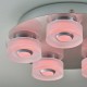 Bathroom Lights - Rita - LED Polished Chrome with Frosted 5 Light Ceiling Lamp Endon-68913 - Rita - LED Polished Chrome with Frosted 5 Light Ceiling Lamp