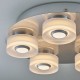 Bathroom Lights - Rita - LED Polished Chrome with Frosted 5 Light Ceiling Lamp Endon-68913 - Rita - LED Polished Chrome with Frosted 5 Light Ceiling Lamp