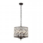 Belle - Dark Bronze 5 Light Pendant with Crystal Belle - Dark Bronze 5 Light Pendant with Crystal