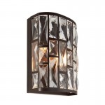 Belle - Dark Bronze Wall Lamp with Crystal