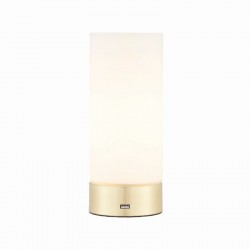 Dara - Brushed Brass USB Touch Table Lamp with White Glass Dara - Brushed Brass USB Touch Table Lamp with White Glass