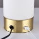 Endon-69520 - Dara - USB Brushed Brass with Glass Touch Table Lamp
