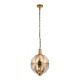 Ceiling Lights - Vienna - Mercury Glass & Gold Lantern Pendant Endon-70091 - Vienna - Mercury Glass & Gold Lantern Pendant