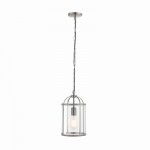 Lambeth - Satin Nickel 1 Light Lantern Pendant Lambeth - Satin Nickel 1 Light Lantern Pendant