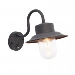 Chesham - Textured Black PIR Wall Lamp with Clear Glass  Chesham - Textured Black PIR Wall Lamp with Clear Glass