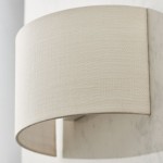 Obi - Vintage White Linen Wall Lamp