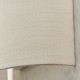 Endon-70334 - Obi - Vintage White Linen Wall Lamp